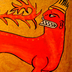 lion-enluminure-huile-bestiaire-medieval
