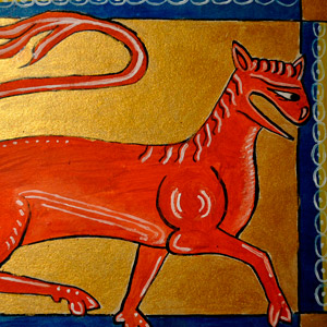 creature-fantastique-enluminure-huile-bestiaire-medieval